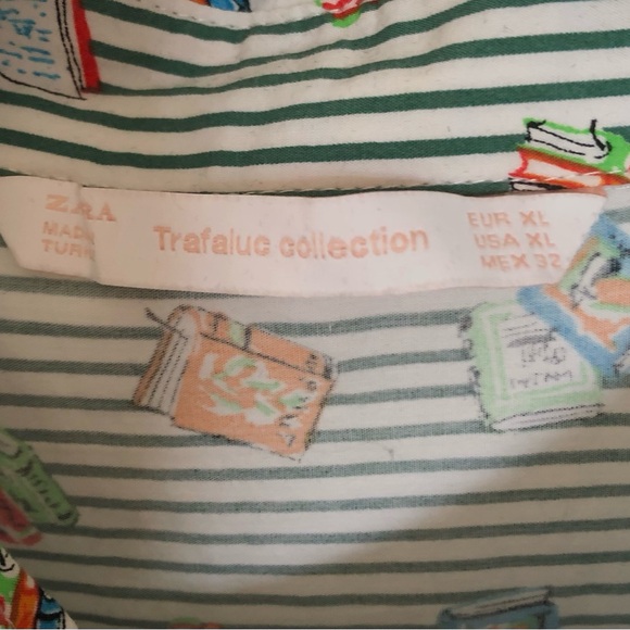 ZARA BOOK PRINT SHIRTDRESS TOP SHIRT NWOT XL📚❤️ - Picture 8 of 10